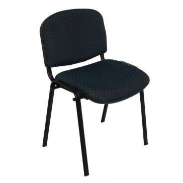 4 Leg Poly Back Upholstered Stackable Visitor's Chair