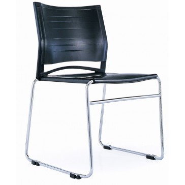 Stackable/Linking Chrome Sled Visitor's Chair