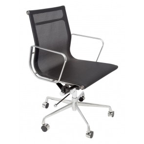 Designer Mesh Executive Office Chair - Low Back White