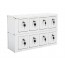 Half Height Mini Lockers White
