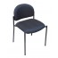 Upholstered Stackable 4 Leg Visitor's Chair - Low Back